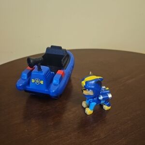 Paw Patrol Chase Sea Patrol Transforming Vehicle,boat & Figure Scuba‎ Spi…